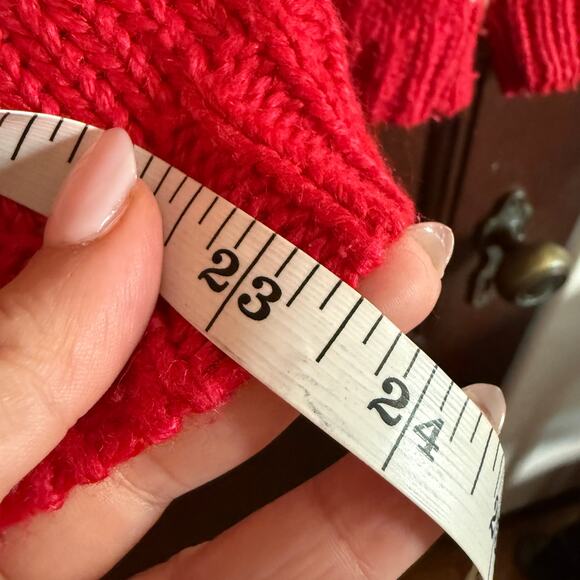80s Vintage KAREN SCOTT | Chunky Knit Christmas Sweater Cardigan | Small Petite - Picture 7 of 7